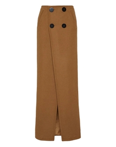 Трикотажная юбка макси, коричневый Dsquared2