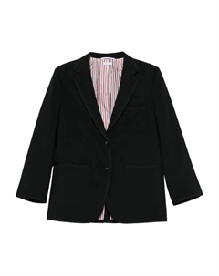 Однобортный пиджак, синий Thom browne