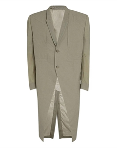 Клетчатое пальто на пуговицах, серый Rick owens