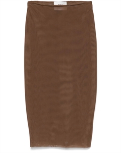 Сетчатая юбка миди, коричневый Atu body couture