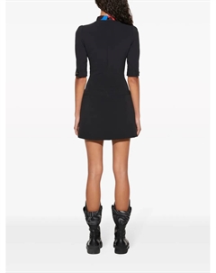 Платье мини с короткими рукавами, черный Pucci