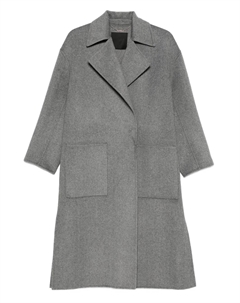 Пальто с накладными карманами и поясом, серый Liu jo