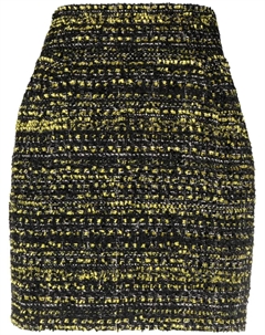 Юбка из букле с завышенной талией, черный Alexandre vauthier