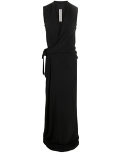 Вечернее платье с V-образным вырезом, черный Rick owens