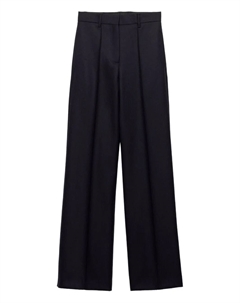 Брюки с треугольным логотипом в елочку, синий Prada