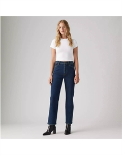 Джинсы женские прямые до щиколотки с заклепками Ribcage, цвет Silver Lode Lb - Dark Wash Levi's®