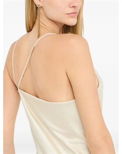 Нарядное атласное платье, белый Liu jo