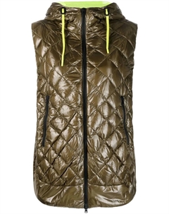 Стеганый пуховик без рукавов, зеленый Herno
