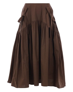 Юбка макси с бантом, коричневый Cecilie bahnsen