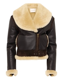 Куртка с меховым воротником, коричневый Jw anderson