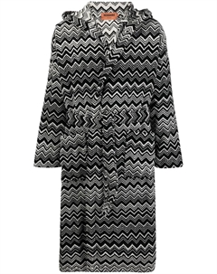 Халат с узором зигзаг, черный Missoni home