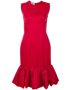 Расклешенное платье, красный Prada