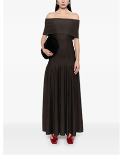 Платье макси Ava, коричневый Khaite