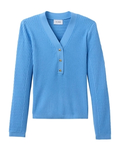 Футболка в рубчик, синий St. john