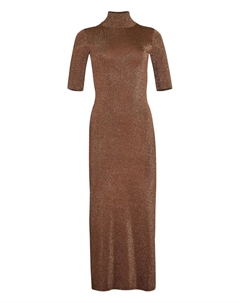 Платье Maribel с высоким воротом и мерцающим эффектом Retrofete, коричневый