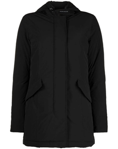 Пуховик с капюшоном, черный Woolrich