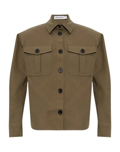 Рубашка с подбитыми плечами, зеленый Self-portrait