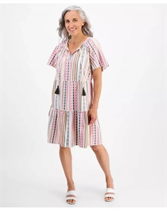 Маленькое платье с ярусами, мультиколор Style & co.