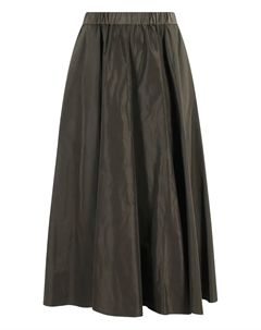 Расклешенная юбка с эластичной талией, зеленый Aspesi