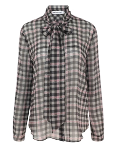 Блузка в клетку, коричневый Self-portrait