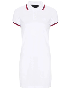 Платье с воротником поло, белый Dsquared2