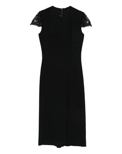 Платье с кружевом, черный Ermanno scervino