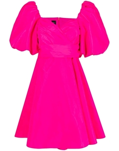 Расклешенное платье с объемными рукавами, розовый Pinko