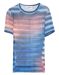 Сетчатый топ в полоску, синий Jean paul gaultier