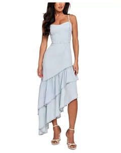 Женское платье без рукавов Jalyn из денима, синий Guess