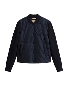 Стеганый бомбер, синий Woolrich