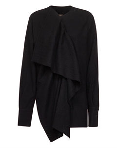 Шерстяные свитера с оборками, черный Uma wang