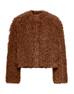 Шуба из искусственного меха, коричневый Tagliatore