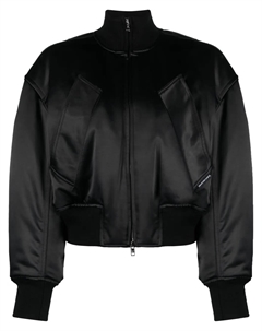 Дутый бомбер с логотипом, черный Alexander wang