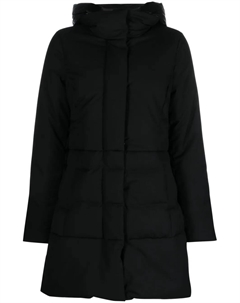 Пуховик с капюшоном, черный Woolrich