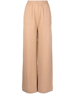 Брюки с вышитым логотипом, коричневый Msgm