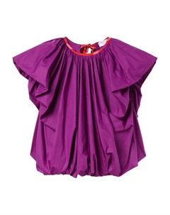 Блузка с рукавами-буфами, фиолетовый Pucci