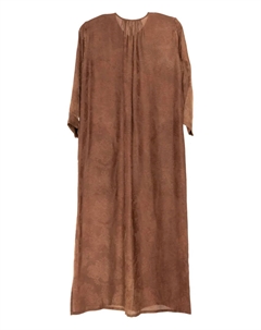 Платье Agina с завязками и узором, коричневый Uma wang