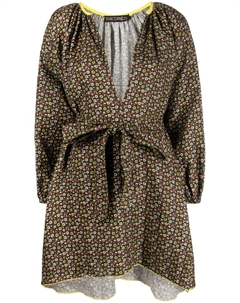 Платье с поясом и цветочным принтом SIEDRES, коричневый Siedrés