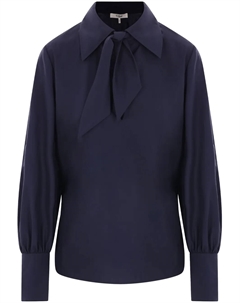 Хлопковая блузка, синий Chloe