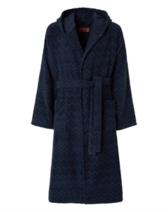 Халат Chalk с капюшоном, синий Missoni home