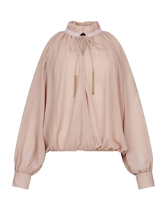 Блузка с высоким воротником, розовый Liu jo