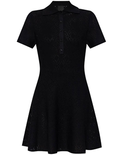 Жаккардовое платье с монограммой, черный Givenchy