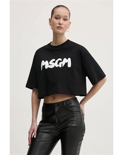 Хлопковая футболка, черный Msgm