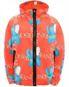 Куртка оверсайз с капюшоном, красный Jw anderson