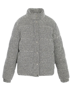 Пуховик в полоску, черный Barrie