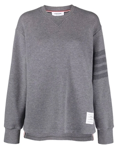 Джемпер с отделкой в полоску, серый Thom browne