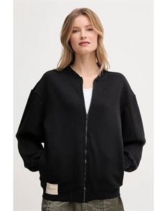 Толстовка Studio Edition флисовая бомбер женская, черный Alpha industries