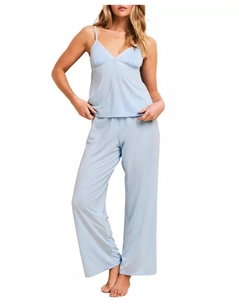 Женский комплект пижамы Eloisa: топ и брюки, синий Adore me