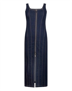 Платье миди на молнии, синий Liu jo