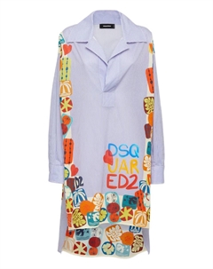 Платье миди, синий Dsquared2